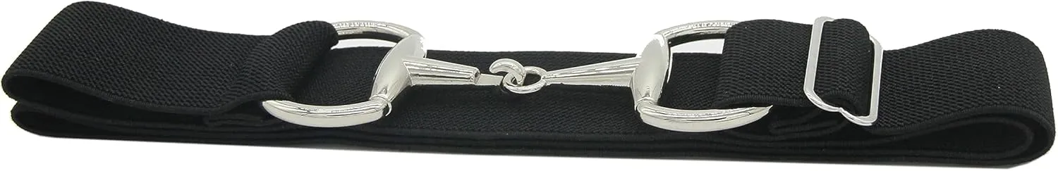 1.5 inch Equestrian Elastic Belt, Stretchable and Comfortable Waist Belt for Women and Girls, Prefect Equestrian Gift