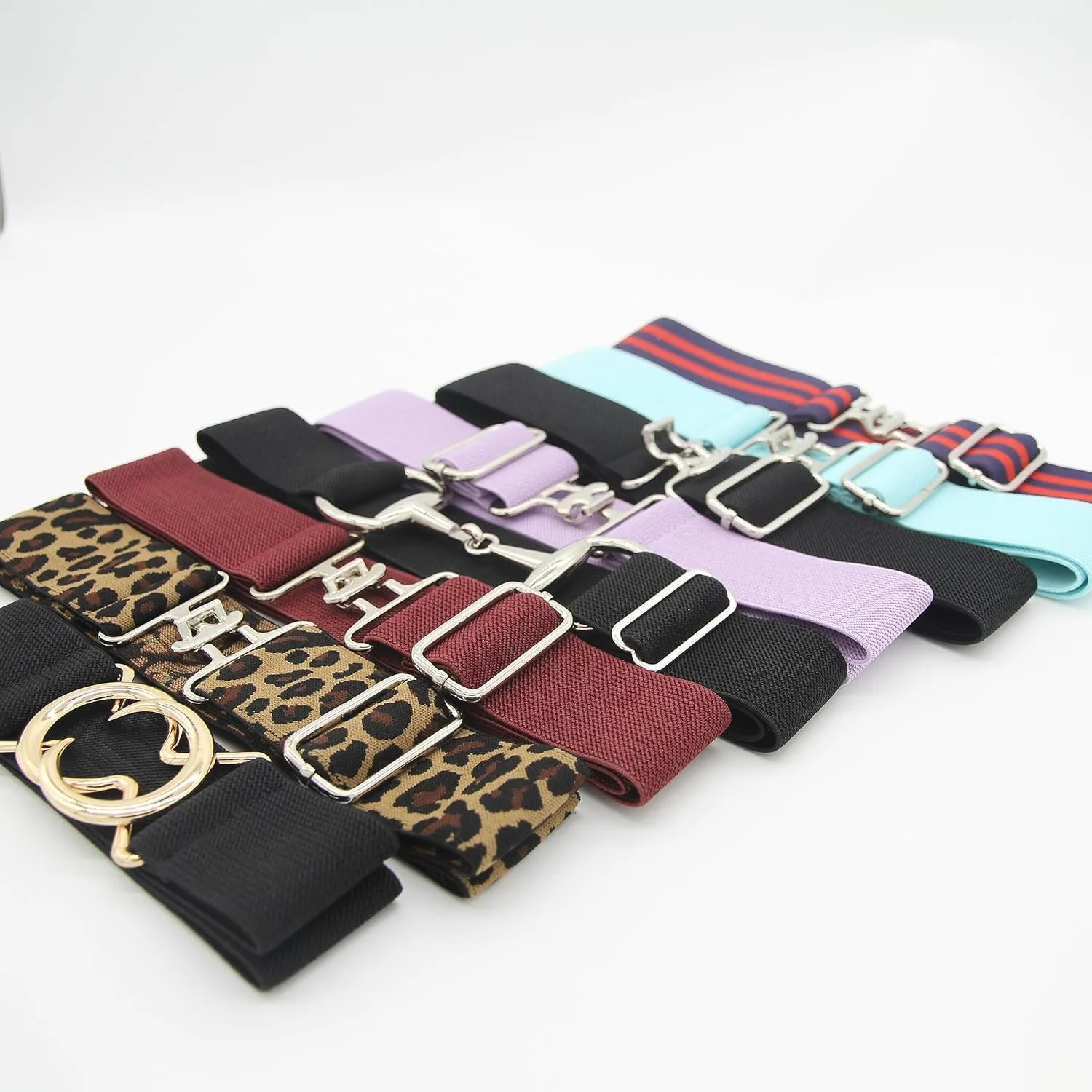 1.5 inch Equestrian Elastic Belt, Stretchable and Comfortable Waist Belt for Women and Girls, Prefect Equestrian Gift
