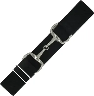 1.5 inch Equestrian Elastic Belt, Stretchable and Comfortable Waist Belt for Women and Girls, Prefect Equestrian Gift