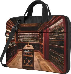 15.6 Inch Laptop Bag - Case with Soft Interior, Multiple Pockets - Ideal, Travel and Business Salmon pattern