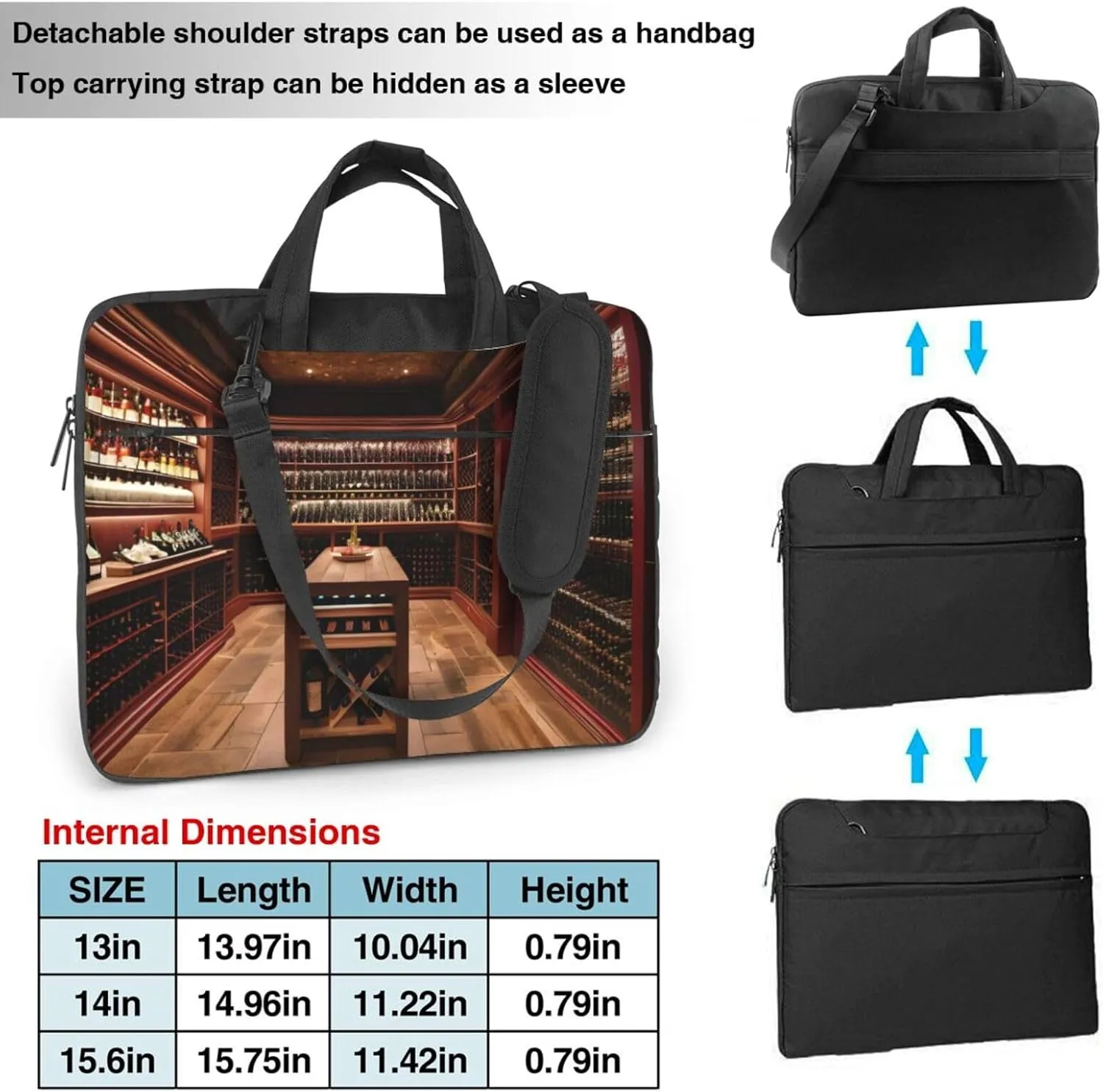 15.6 Inch Laptop Bag - Case with Soft Interior, Multiple Pockets - Ideal, Travel and Business Salmon pattern