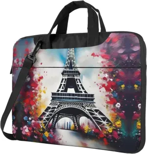 15.6 Inch Laptop Bag - Case with Soft Interior, Multiple Pockets - Ideal, Travel and Business Sugar and Skulls Style