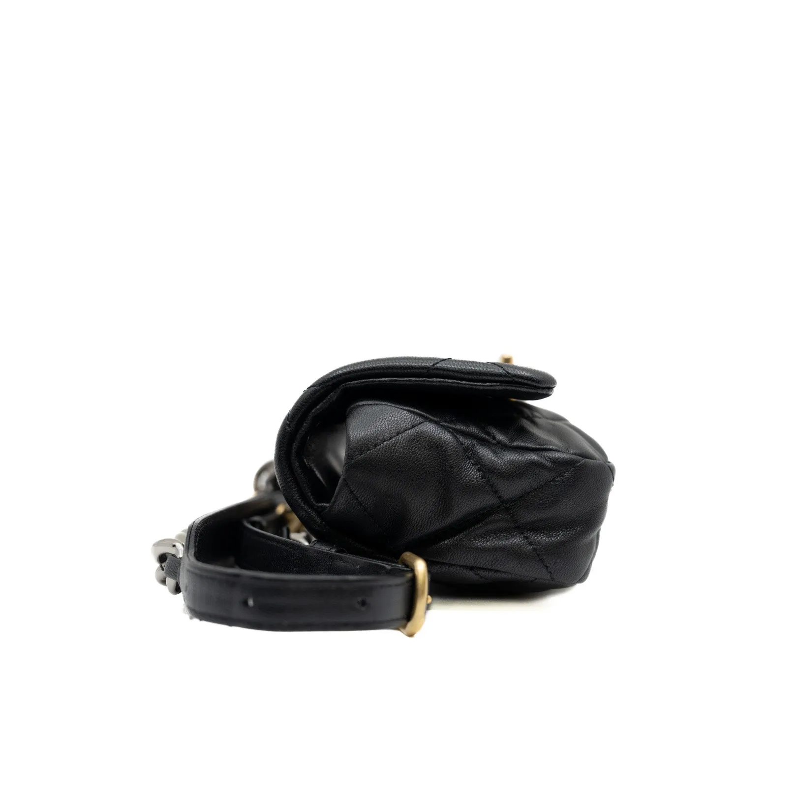 19 Waist Bag In Black Lambskin Multi Hardware