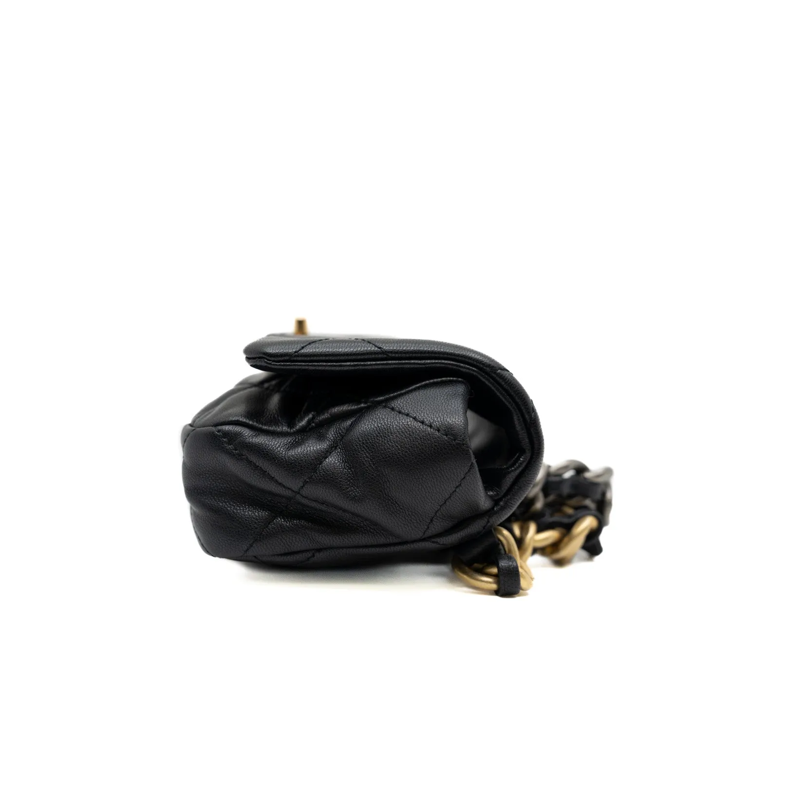 19 Waist Bag In Black Lambskin Multi Hardware