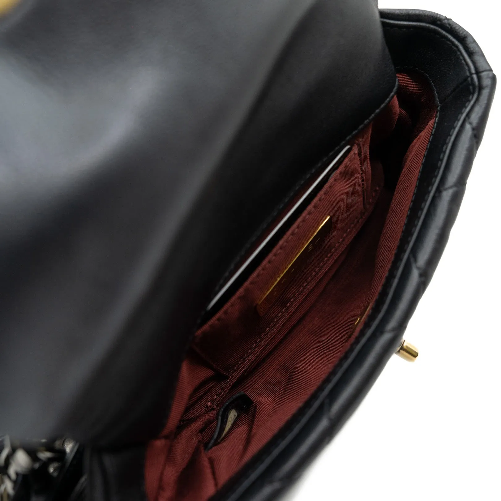 19 Waist Bag In Black Lambskin Multi Hardware