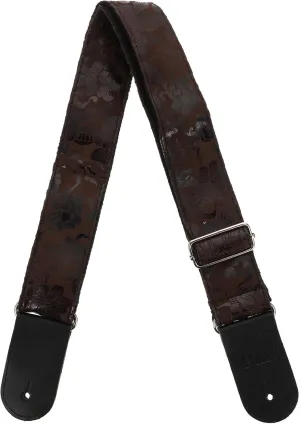1Pc Decorative Guitar Strap Creative Embossing Shoulder Strap Comfortable for Electric Folk Guitars Musical Instruments Accessory for All Ages