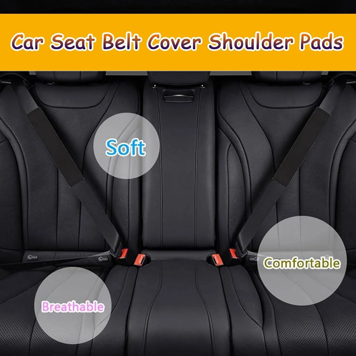 2 Pack Car Seat Belt Pads Cover for Mazda Biante 2008-2018, Seatbelt Shoulder Cover Cushion Seatbelt Strap Shoulder Strap Covers Travel Cushion Seat Belt Covers,Off White