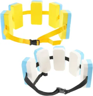 2 Pack Kids Swimming Belt Swim Belt Flotation Belt Waist Belts Swim Floating Board Belt for Beginner Adjustable Aquatic Floatation Belt for Adult Swimming Beginners,Auxiliary Safety Bubble Belt