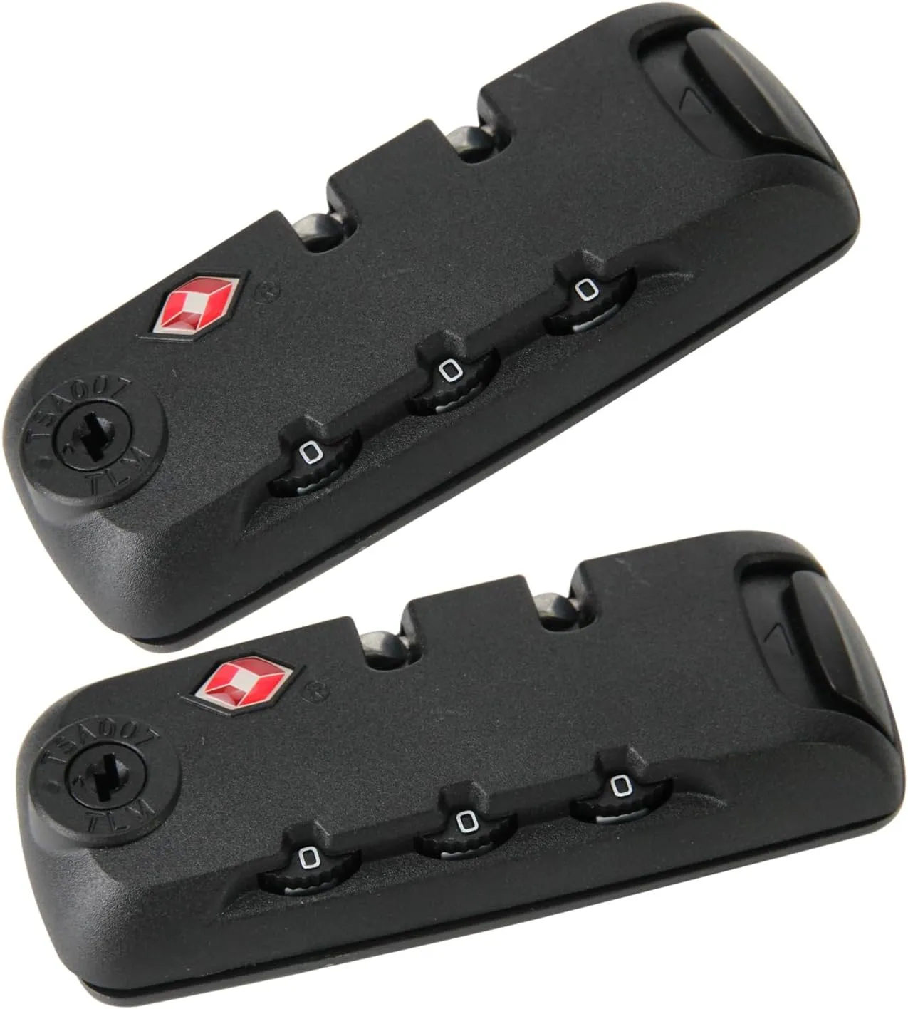 2-Pack TSA Locks for Luggage, Luggage Locks TSA Approved, Small Travel Combination Lock for Luggage Bag Backpack Baggage Suitcase, Black EA345W