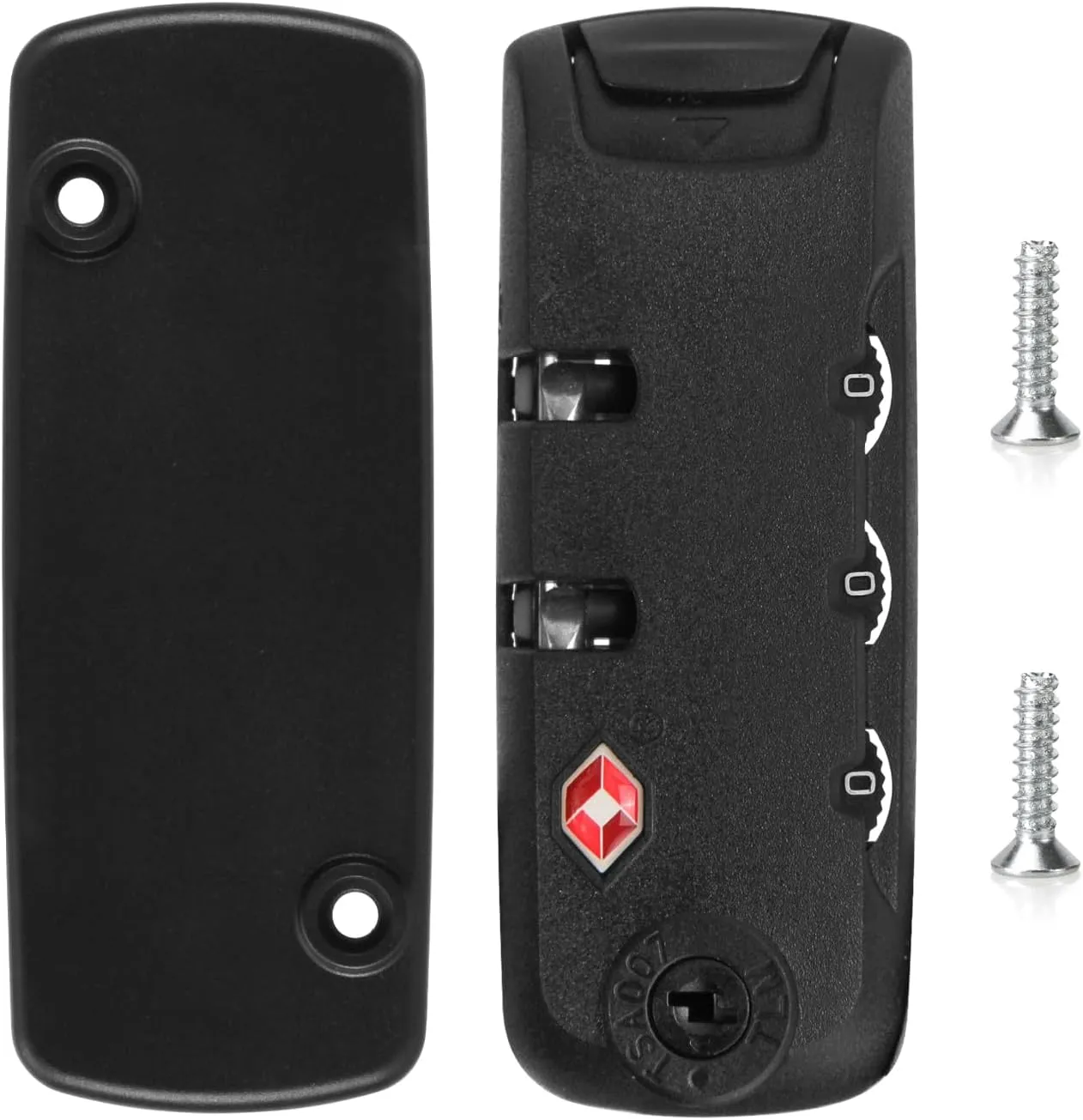 2-Pack TSA Locks for Luggage, Luggage Locks TSA Approved, Small Travel Combination Lock for Luggage Bag Backpack Baggage Suitcase, Black EA345W