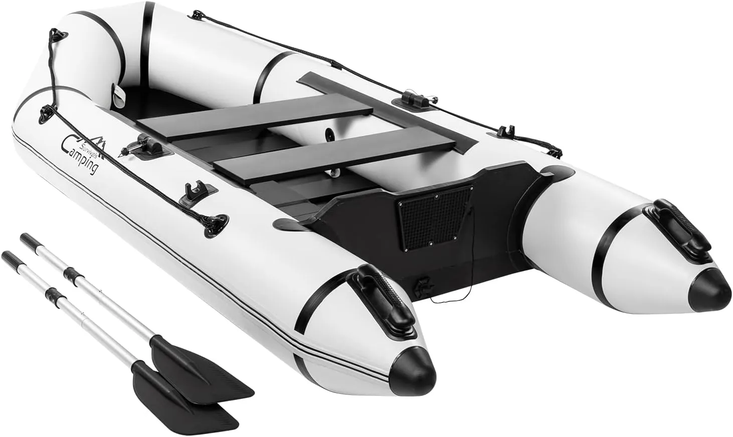 2 Person Inflatable Boat, Raft Inflatable Kayak with Foot Pump & Paddle 【US in Stock】 Inflatable Boat for Adults,Portable Fishing Boat