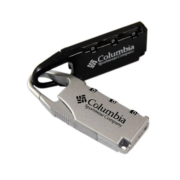 2pcs Alloy Columbia Combination Password Luggage Lock Padlock Random Color