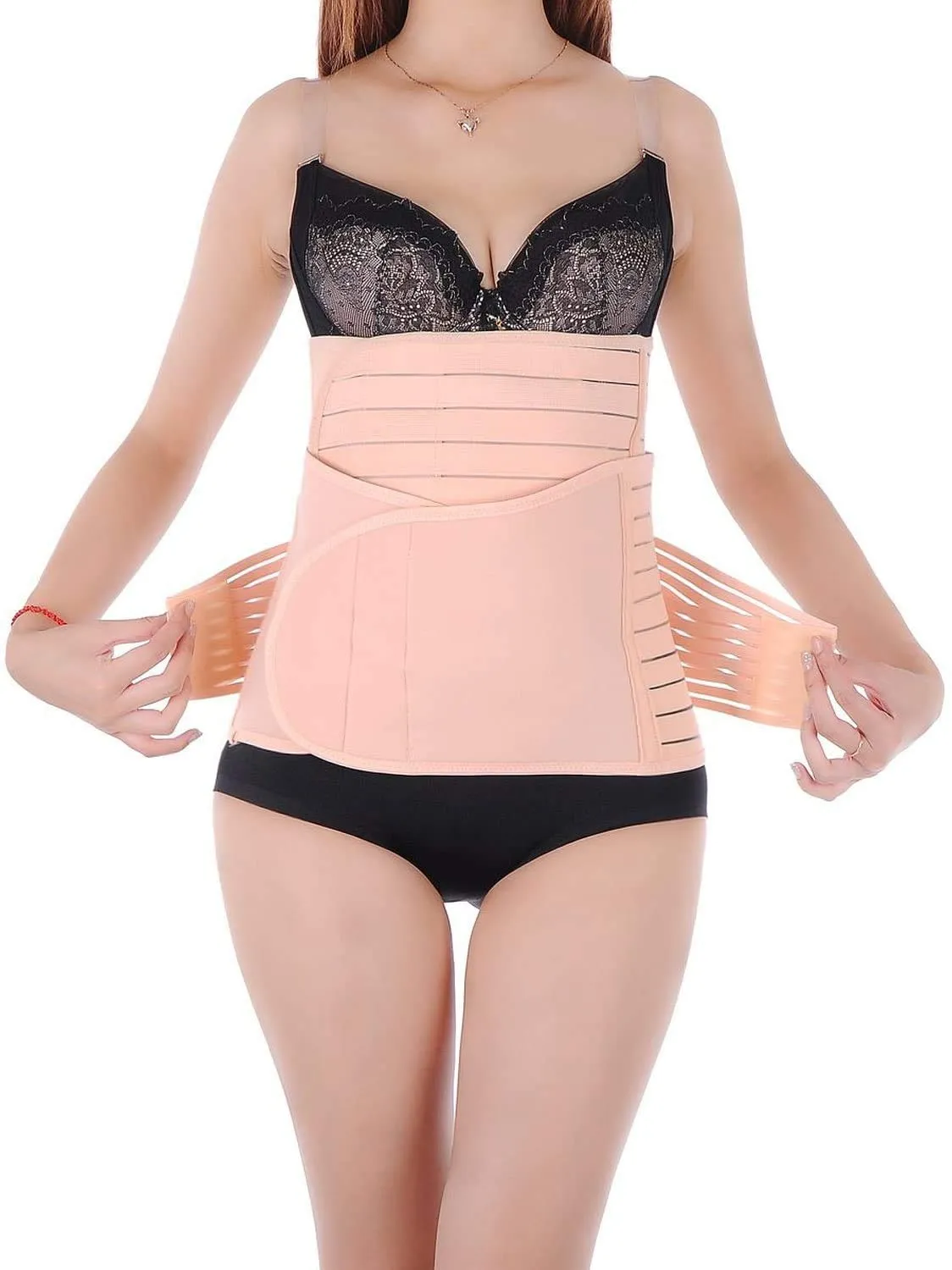 3 in 1 Postpartum Support - Recover Belly/waist/pelvis Belt(Size:L) by Healthcom