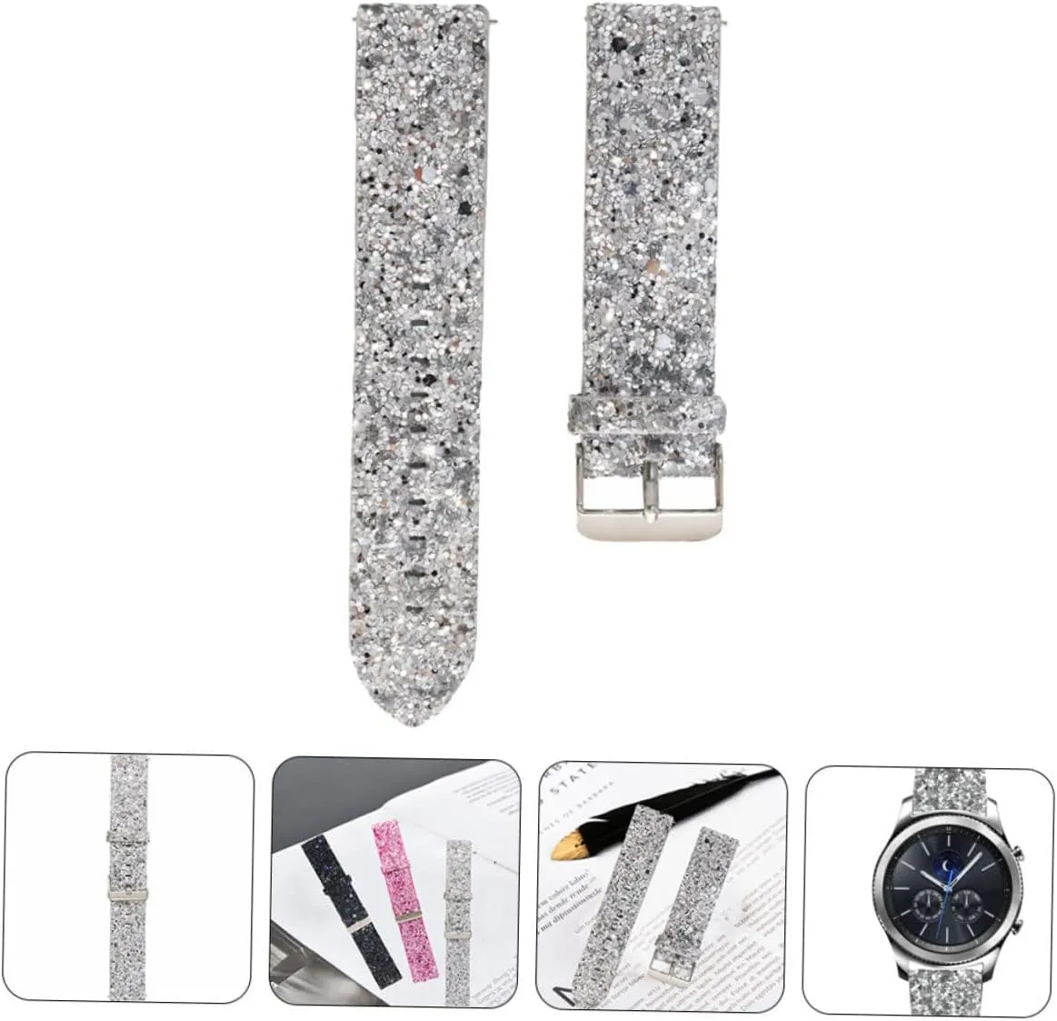 3pcs Strap Watches Wristwatch Band Watch Active 2 Bands Watch Belt Non-slip S3 Decorative Belt
