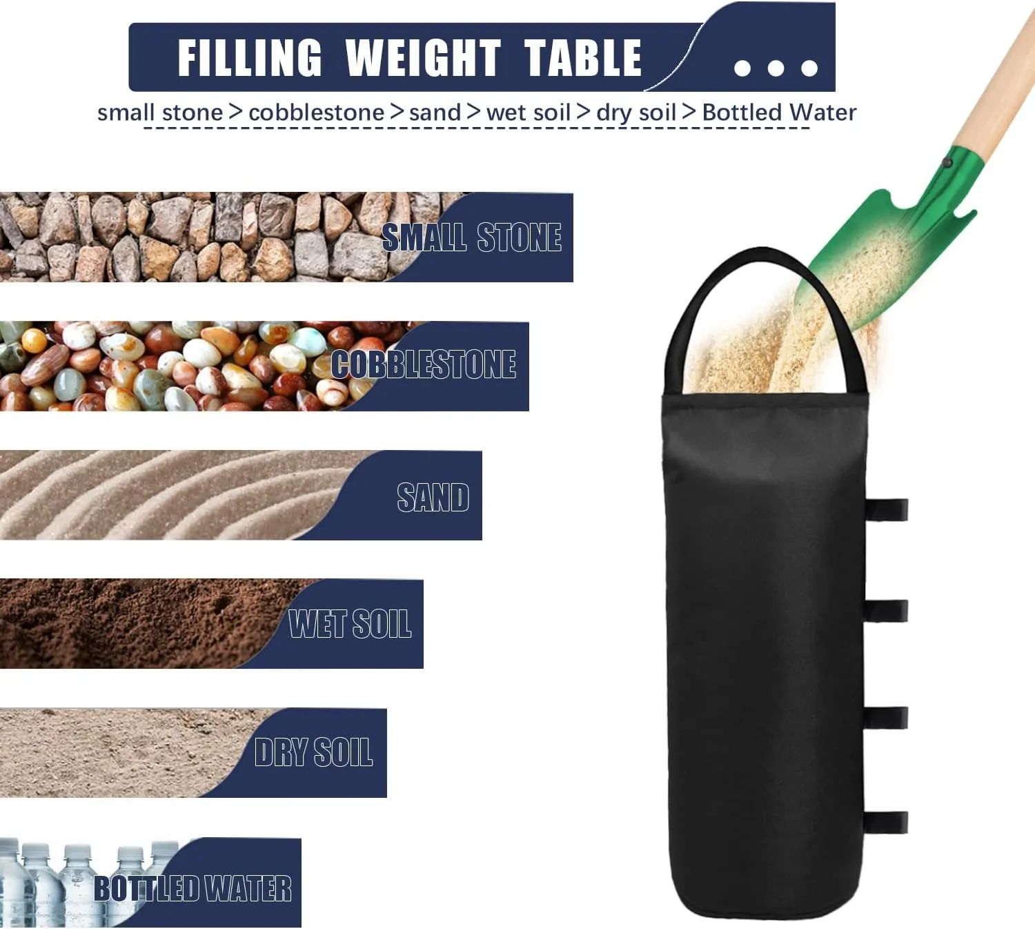 4 (Black) Cylindrical Sand Bags Weights for Canopy Weight Bag Outdoor Advertising Tent Sunshade Fixed Windproof sandbag Bag Weight Bags for Pop up Canopy Tent (Without Sand)