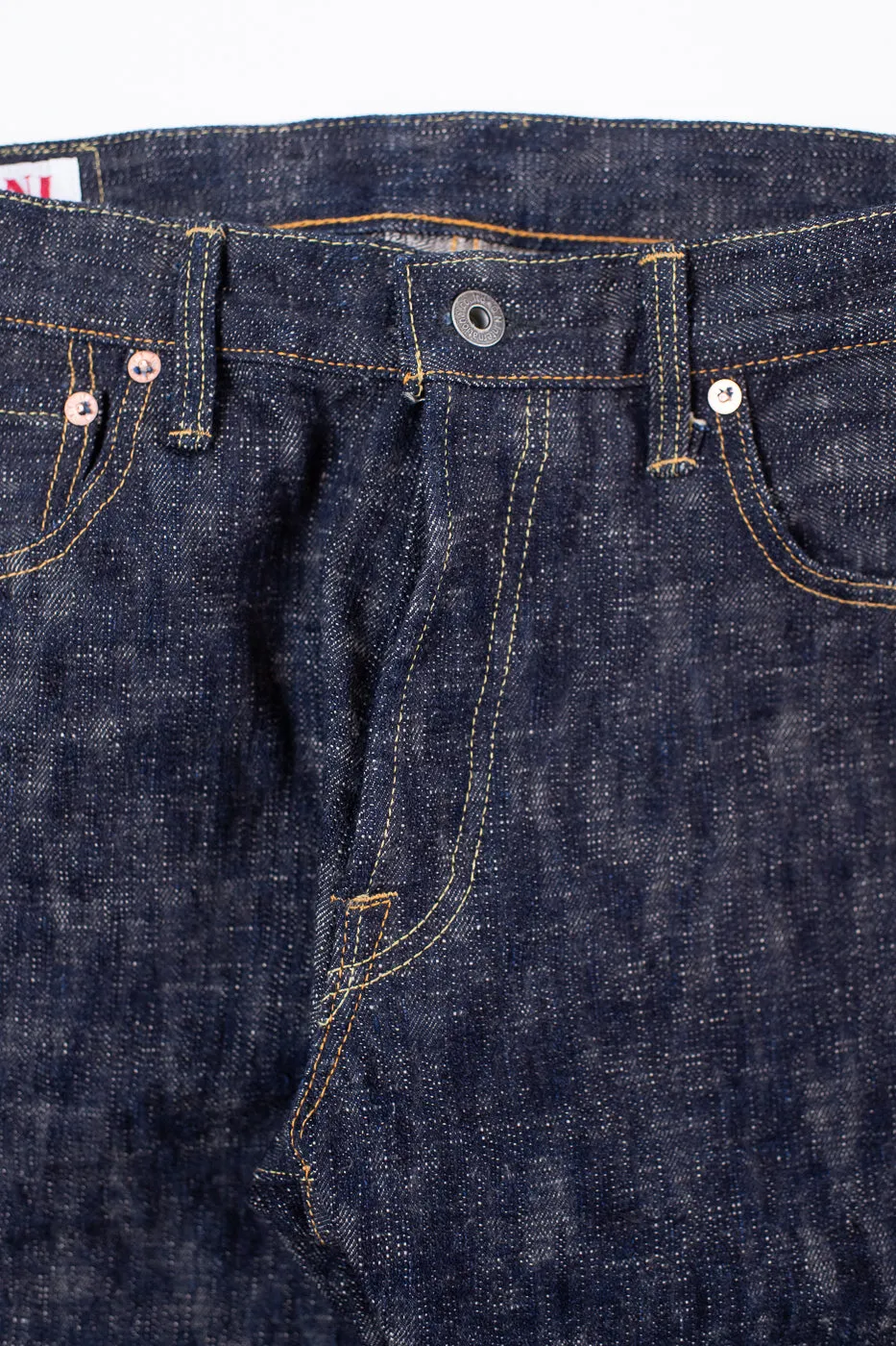 505-KA - 17oz "Kasuri" Slub Selvedge Denim - Retro Style Regular Straight