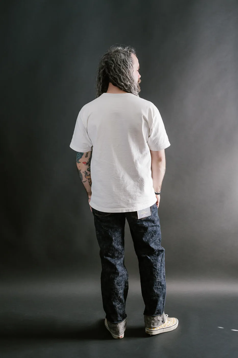 505-KA - 17oz "Kasuri" Slub Selvedge Denim - Retro Style Regular Straight