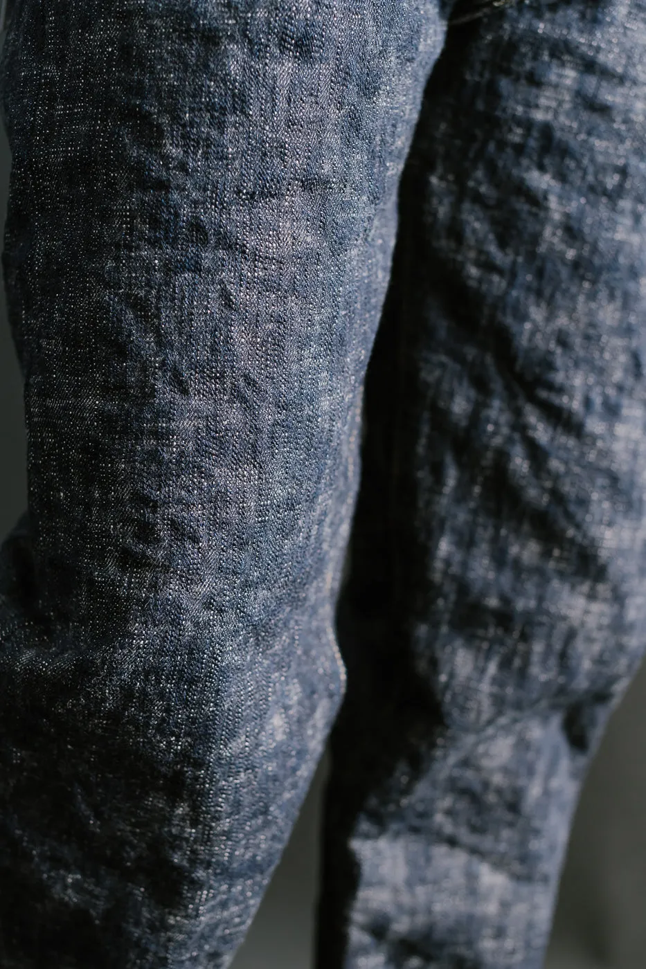 505-KA - 17oz "Kasuri" Slub Selvedge Denim - Retro Style Regular Straight