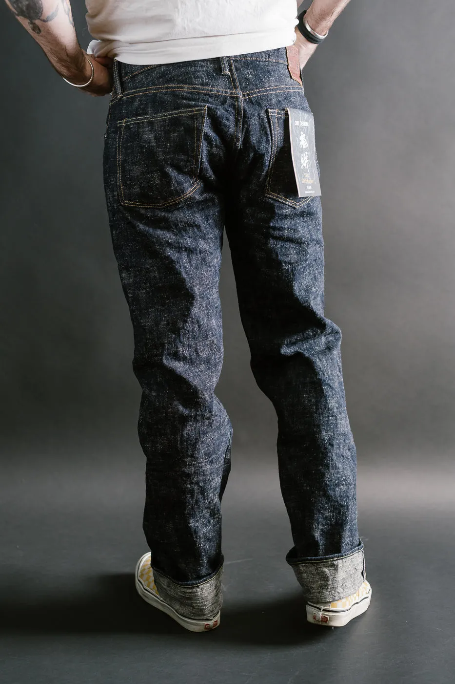 505-KA - 17oz "Kasuri" Slub Selvedge Denim - Retro Style Regular Straight