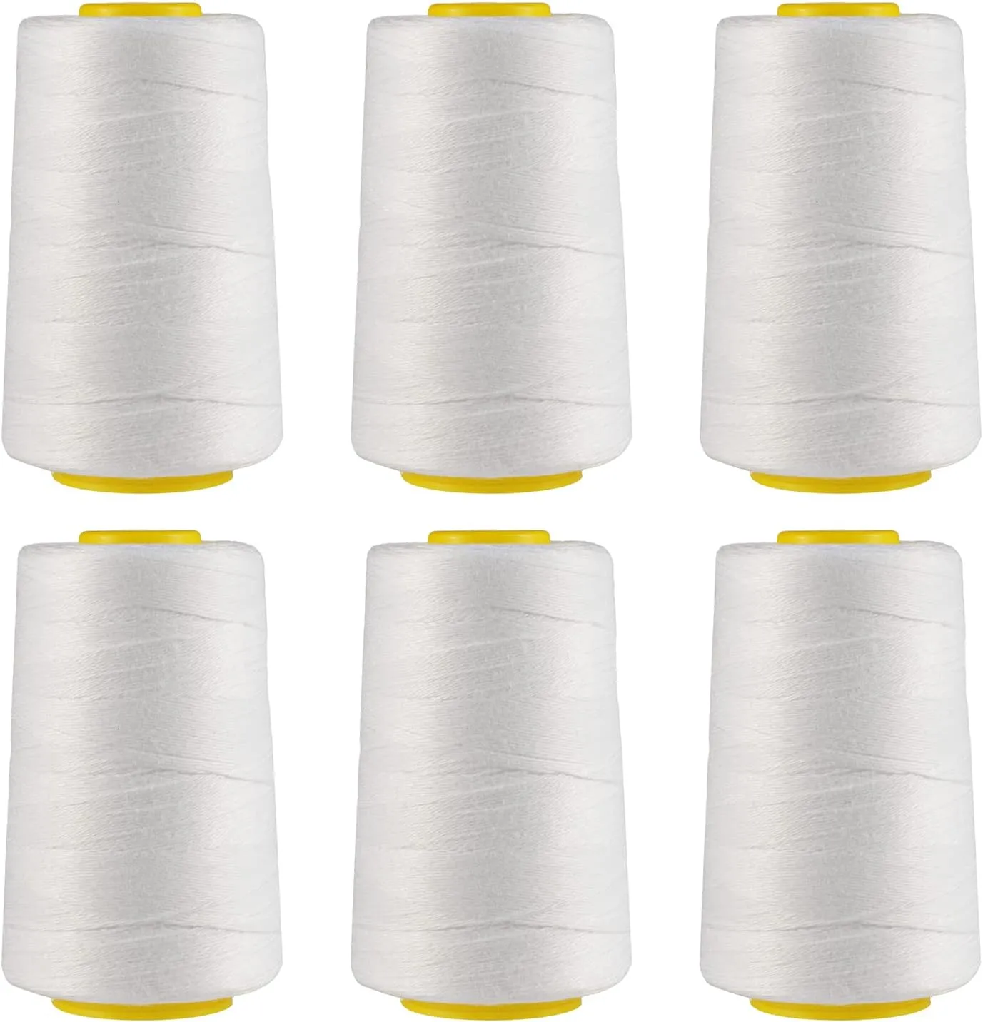 6 Rolls Heavy Duty Spool Sewing Thread for Bags Stitcher Closer
