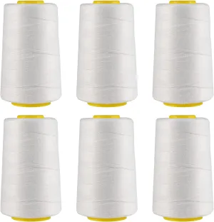 6 Rolls Heavy Duty Spool Sewing Thread for Bags Stitcher Closer
