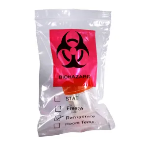 6 x 9" 3-Wall Biohazard Specimen Transport Bags (1,000 Bags) - Pack of 2
