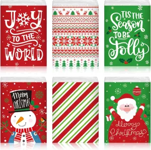 60 Pcs Christmas Pocket Facial Tissues Christmas Travel Tissue Packs Christmas Travel Size Tissues Christmas Tissues Bulk for Christmas Holiday Party Favors Travel Supplies(Classic Style)