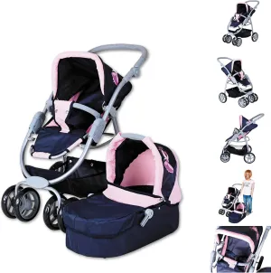 90742 Doll's Pram Coco Princess Blue
