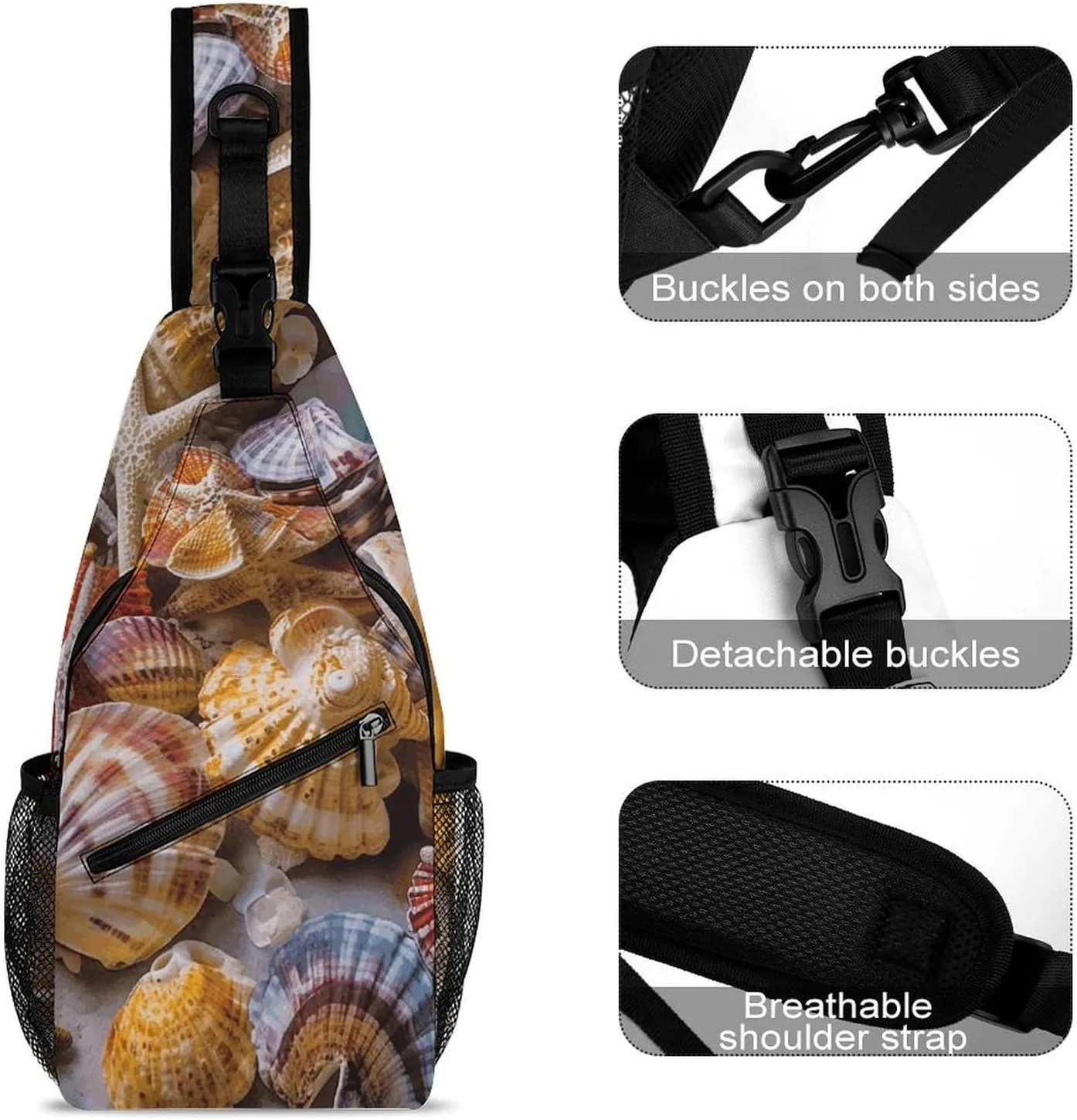A Psychedelic Cat Sling Bag Crossbody Bags Cross Body Bag Fanny Packs Chest Bags Sling Purses for Travel