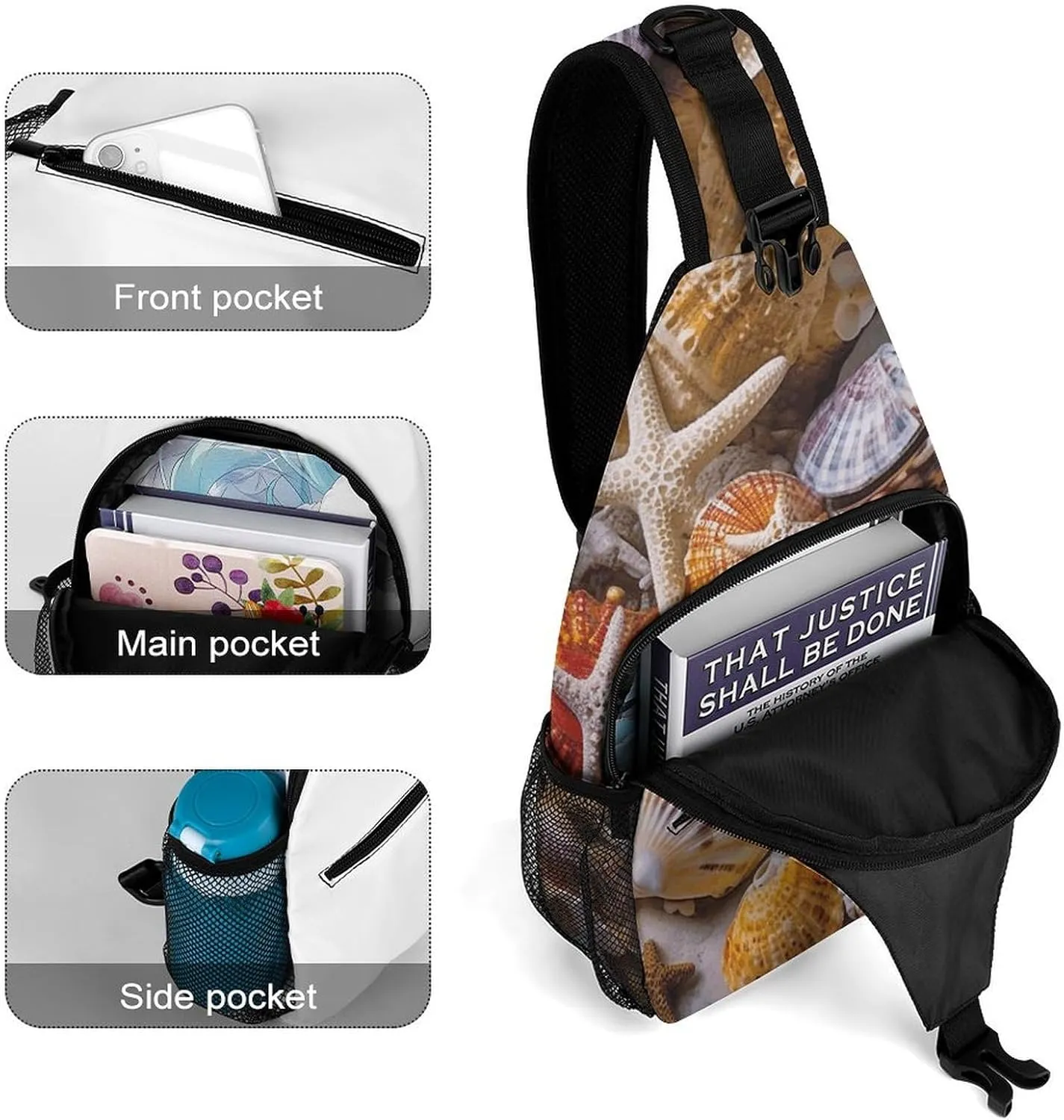A Psychedelic Cat Sling Bag Crossbody Bags Cross Body Bag Fanny Packs Chest Bags Sling Purses for Travel