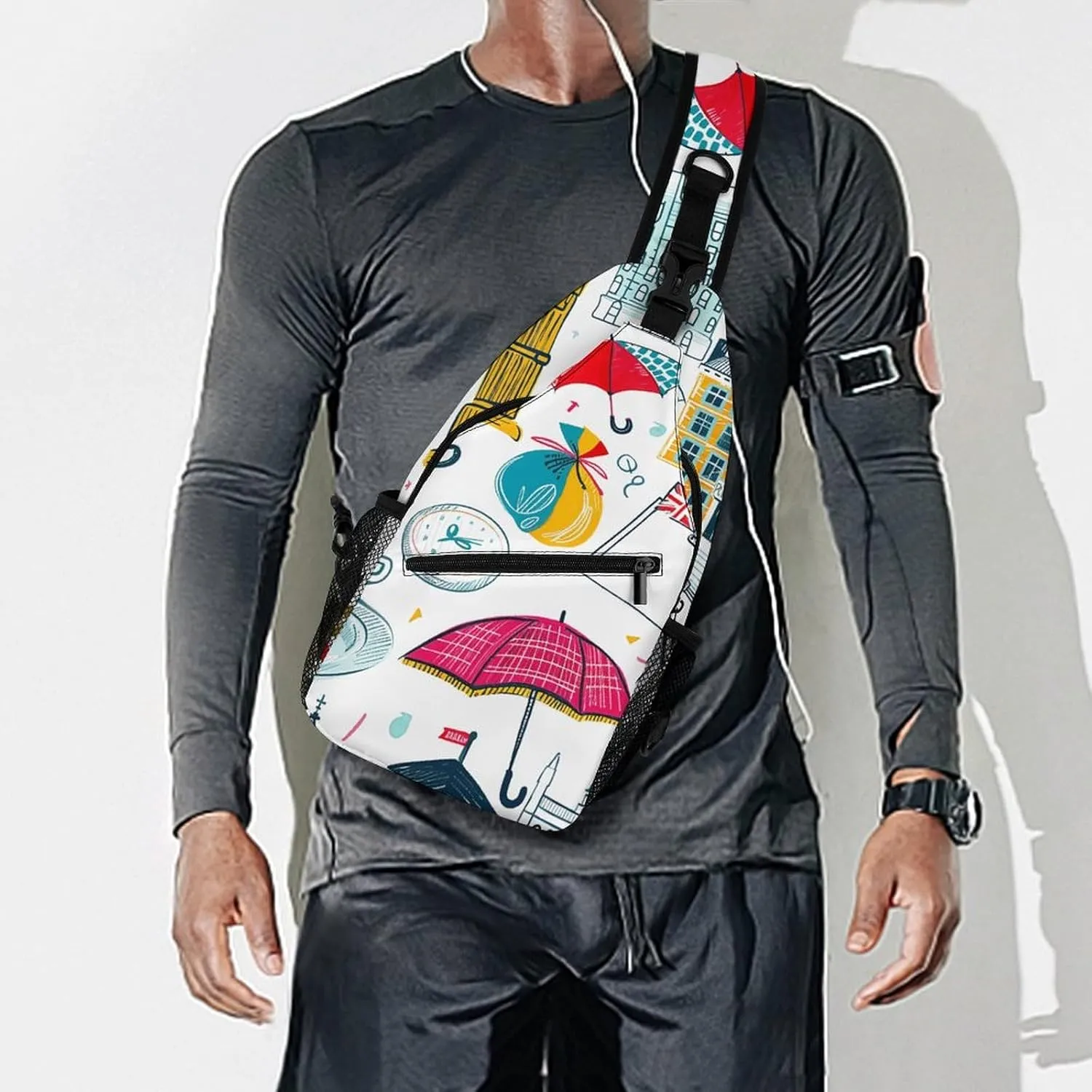 A Range of Sea Creatures Sling Bag Crossbody Bags Cross Body Bag Fanny Packs Chest Bags Sling Purses for Travel