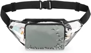 Abstraction Piano Key Clear Fanny Pack Stadium Approved Clear Crossbody Belt Bag for Women Men Transparent Waist Bag with Adjustable Strap for Concerts Sports Events Travel