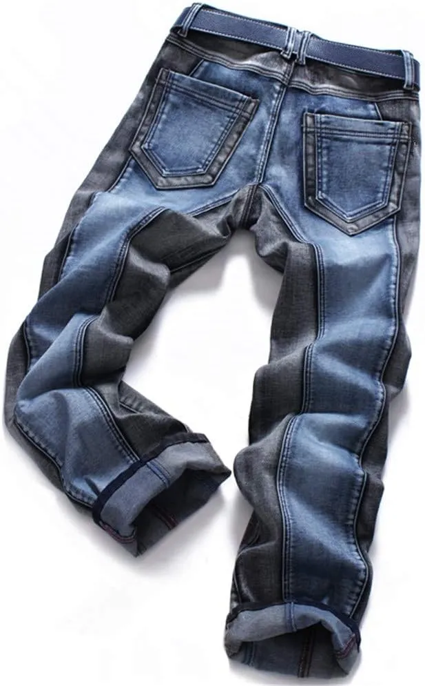 AITITIA Men's Ripped Regular Fit Jeans
