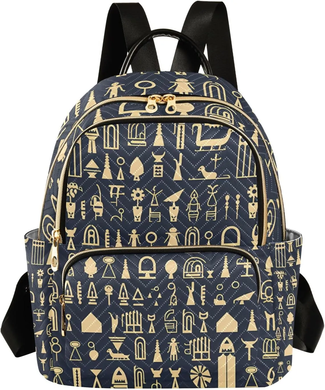 ALAZA Travel Backpack Purse for Women Fashion Anti-theft Work Casual Hieroglyphic Pictograph Daypack Shoulder Bag Medium Size