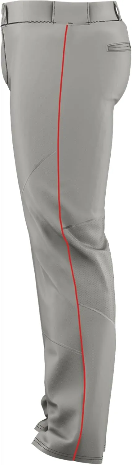 Alleson Athletic Men's Crush Premier Braided Baseball Pant – Stretch Fabric, Reinforced Knees, and Comfortable Fit