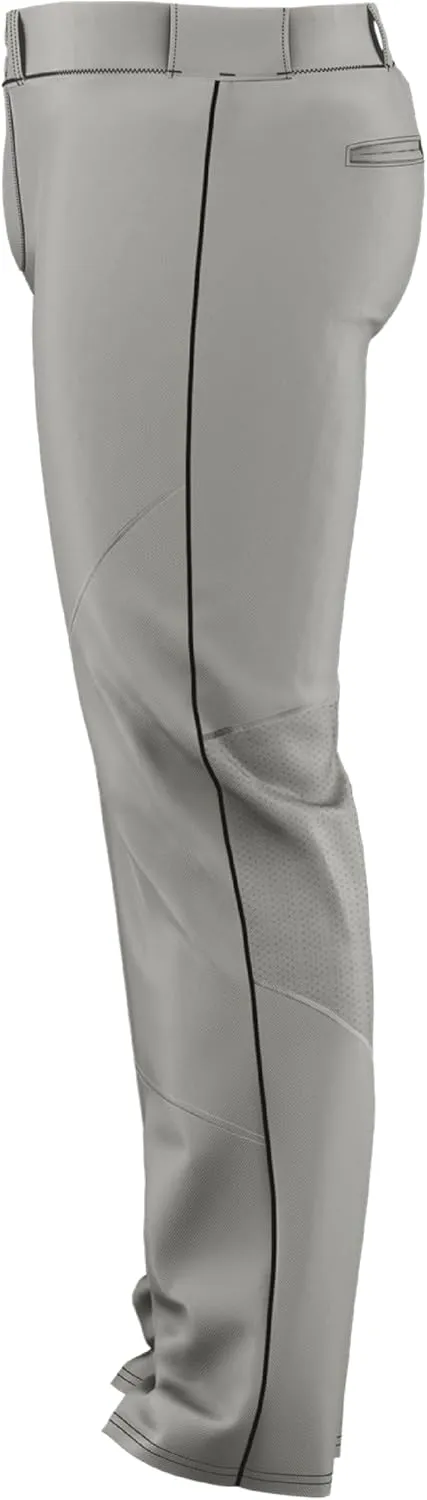 Alleson Athletic Men's Crush Premier Braided Baseball Pant – Stretch Fabric, Reinforced Knees, and Comfortable Fit