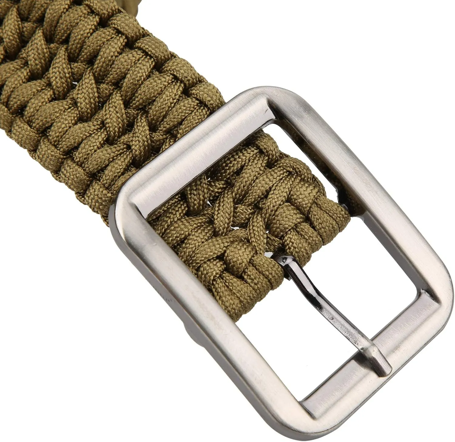 Alomejor Survival Belt Braided Belt Paracord Belts Umbrella Rope Waist Belt Waistband