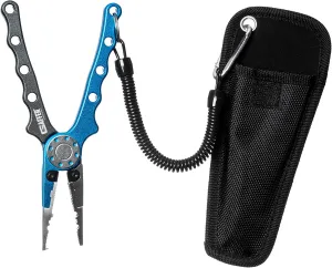 Aluminum Fishing Plier |Spring Loaded Design & Tungsten Carbide Cutters to Unleash Your Fishing Skills with Our Multifunction Plier with Nylon Sheath and Lanyard - 7 Inch