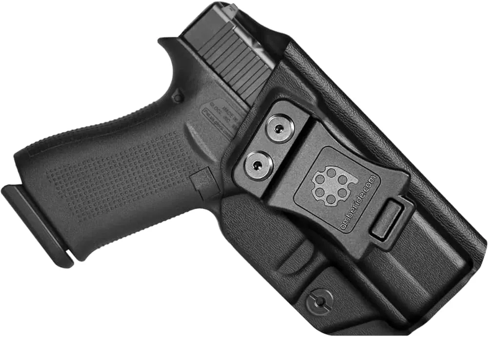 Amberide KYDEX Holsters for Glock 43/43X & 43X MOS | Adjustable Cant | Inside & Outside Waistband Concealed Carry Options | IWB & OWB for Ultimate Comfort & Stability