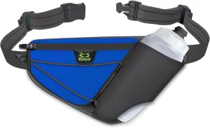 Amphipod Profile-Lite 20 Bottle Pack, Runners Waist & Hydration Belt, 5K/10K, Endurance & Ultra Running, Men & Women (20 oz.) - Charcoal/Azurite - 20 oz