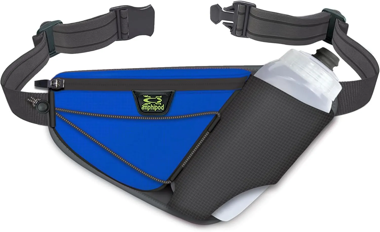 Amphipod Profile-Lite 20 Bottle Pack, Runners Waist & Hydration Belt, 5K/10K, Endurance & Ultra Running, Men & Women (20 oz.) - Charcoal/Azurite - 20 oz