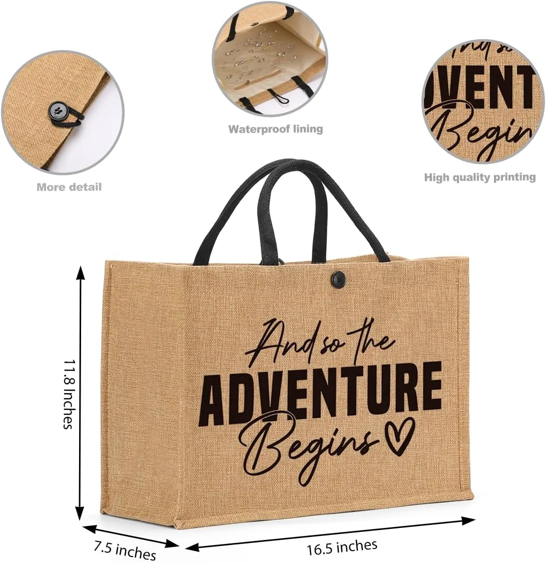 And So The Adventure Begins Tote Bags Gifts for Women