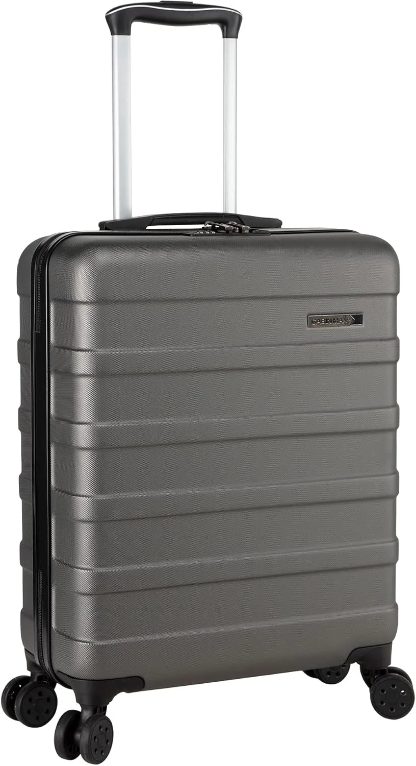 Anode 44L 55x40x20cm (22x16x8inch) Carry On Hand Luggage Suitcase - Lightweight, Hard Shell, 4 Wheels, 3 Digit Combination Lock (Graphite)