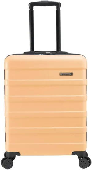 Anode 44L 55x40x20cm (22x16x8inch) Carry On Hand Luggage Suitcase - Lightweight, Hard Shell, 4 Wheels, 3 Digit Combination Lock (Peach Fuzz)