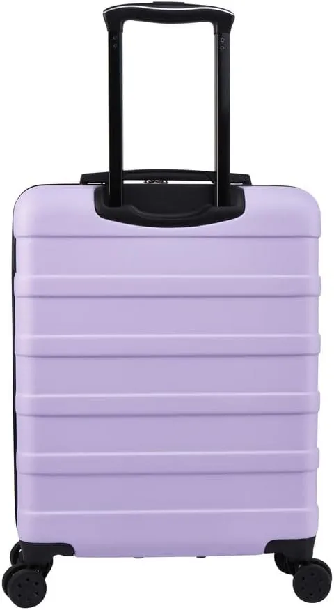 Anode 44L 55x40x20cm (22x16x8inch) Carry On Hand Luggage Suitcase - Lightweight, Hard Shell, 4 Wheels, Smart USB Port, 3 Digit Combination Lock (Lavender)