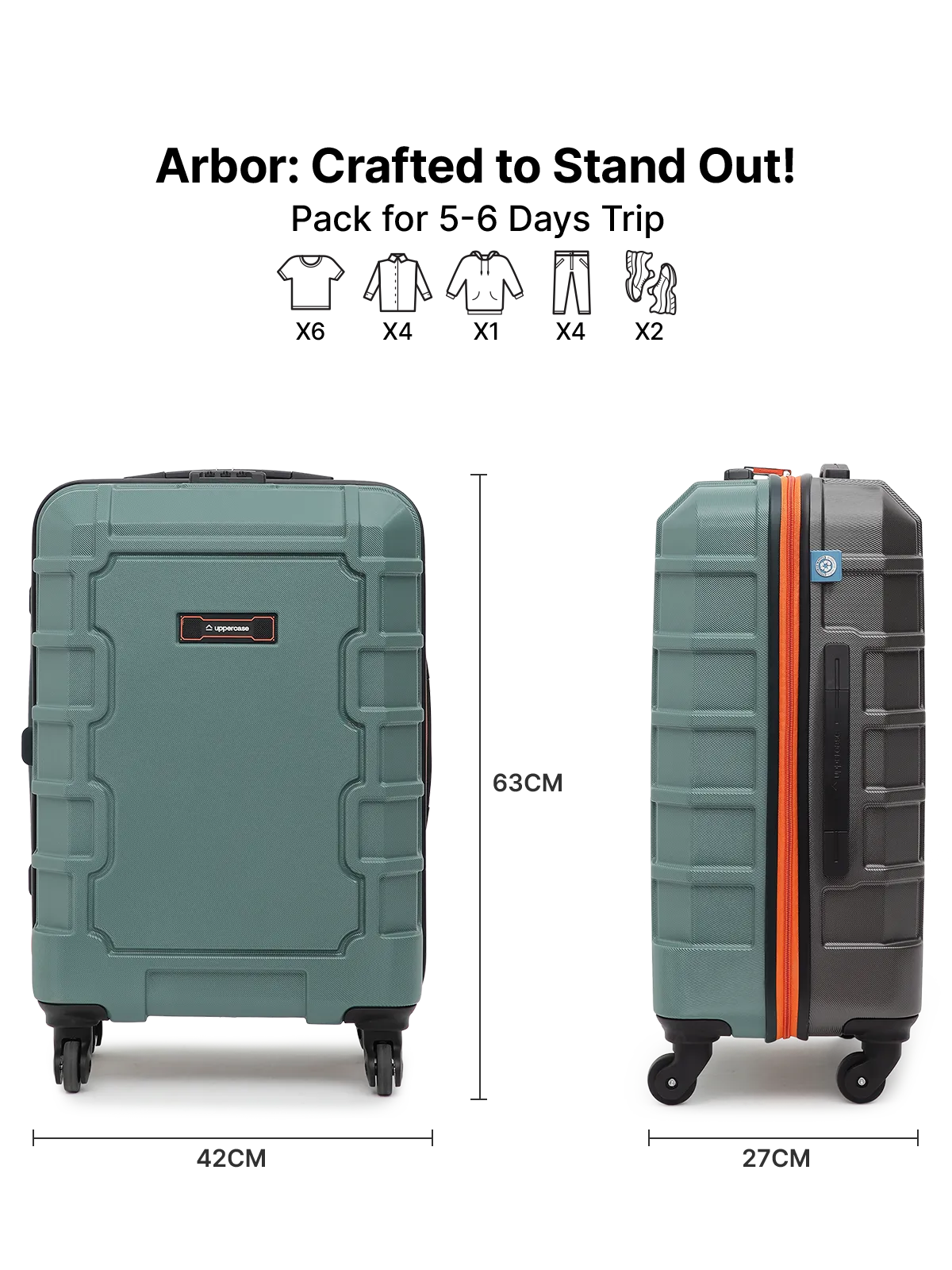 Arbor Green Medium Trolley