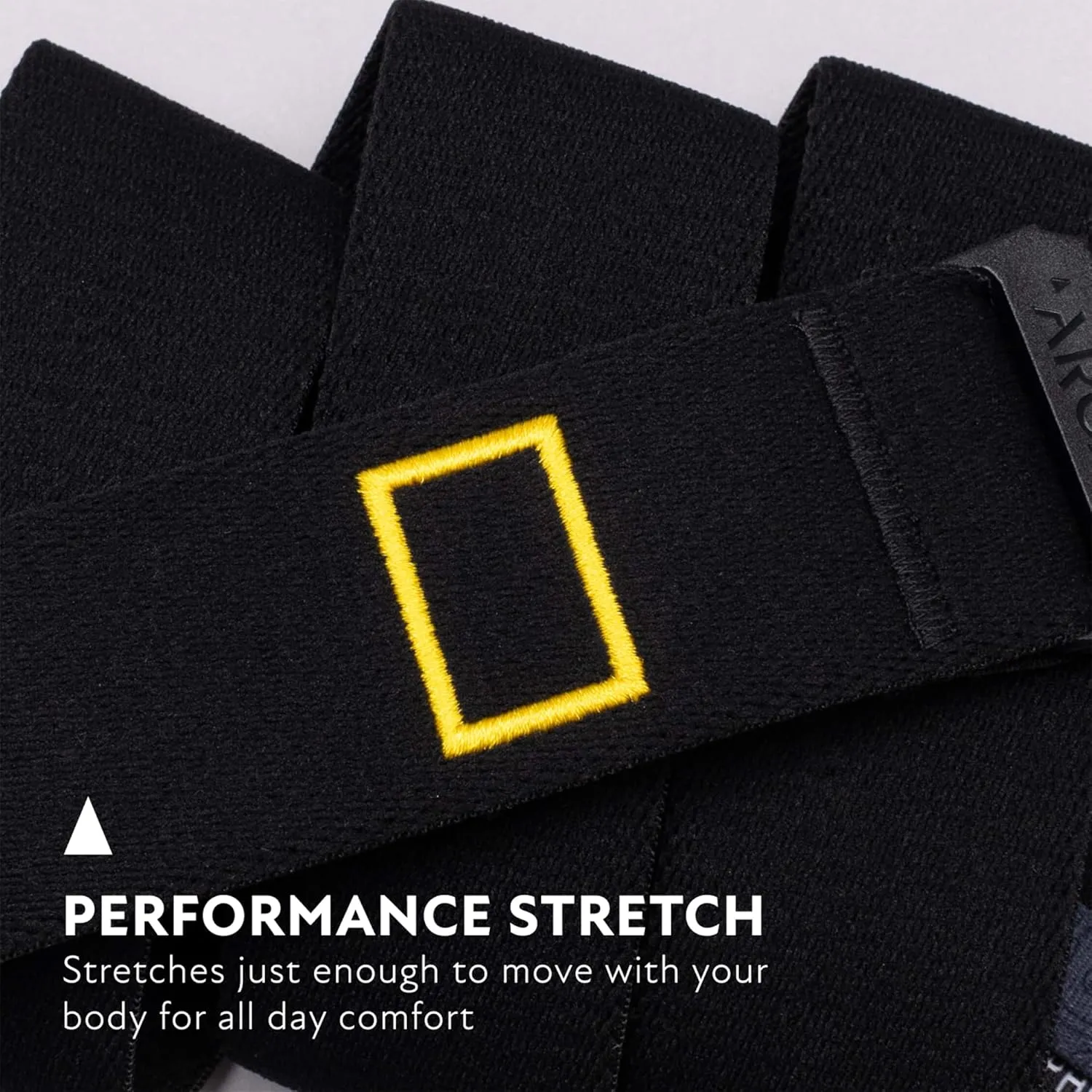 Arcade Experience Unisex Belt, Heavy Duty Elastic Webbing, Non-Metal Travel Friendly Buckle