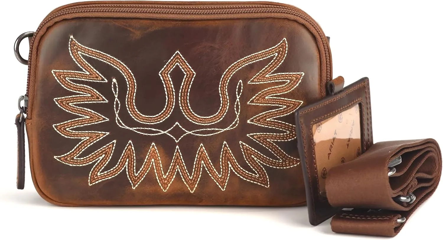 ARIAT Ladies Casanova Collection Belt Bag with Adjustable and Removable Nylon Strap