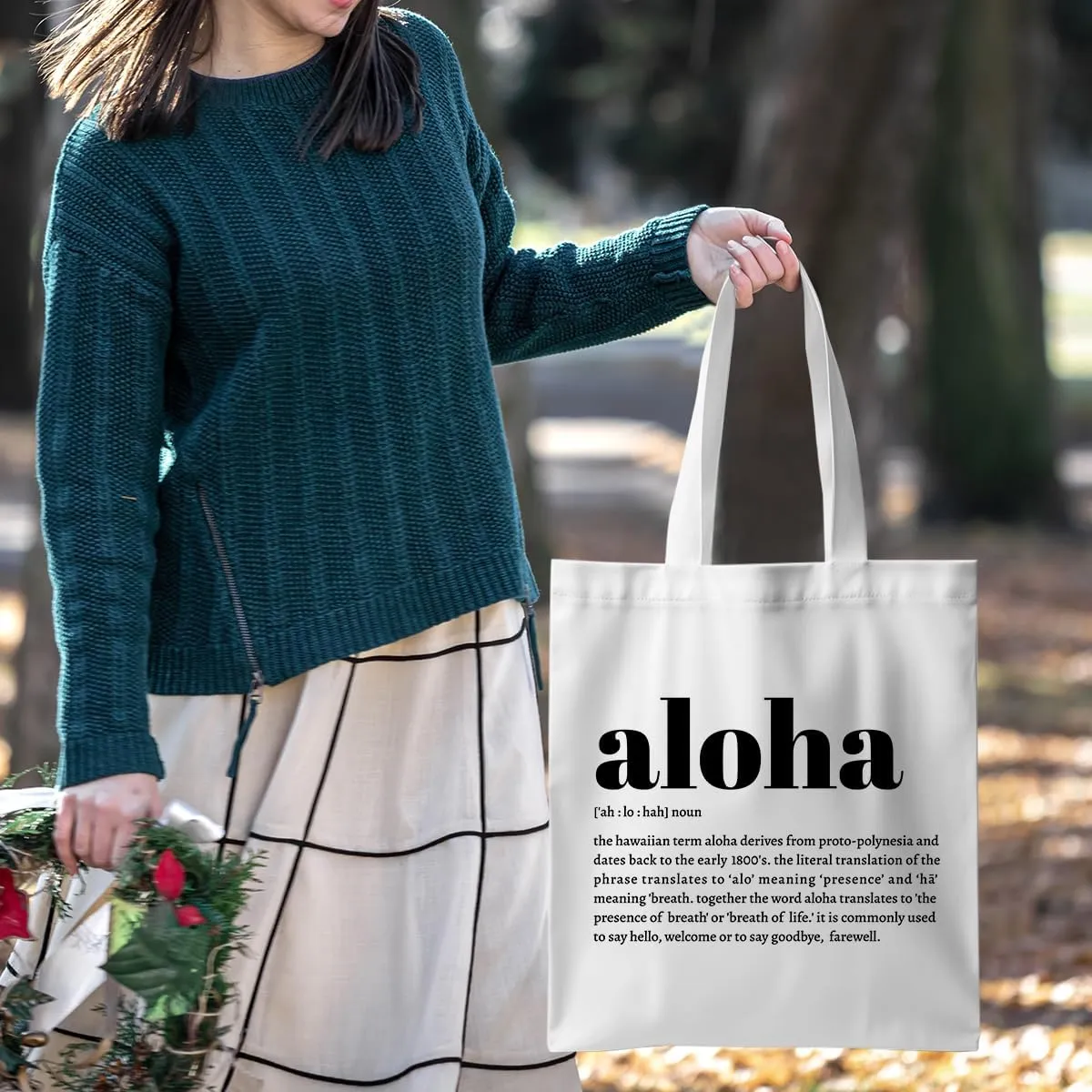 Aroha Kainga Whānau Aotearoa Aloha Mahalo Ohana Ahuihou Ubuntu Sawubona Definition Zulu Maori Hawaiian Tote Bag