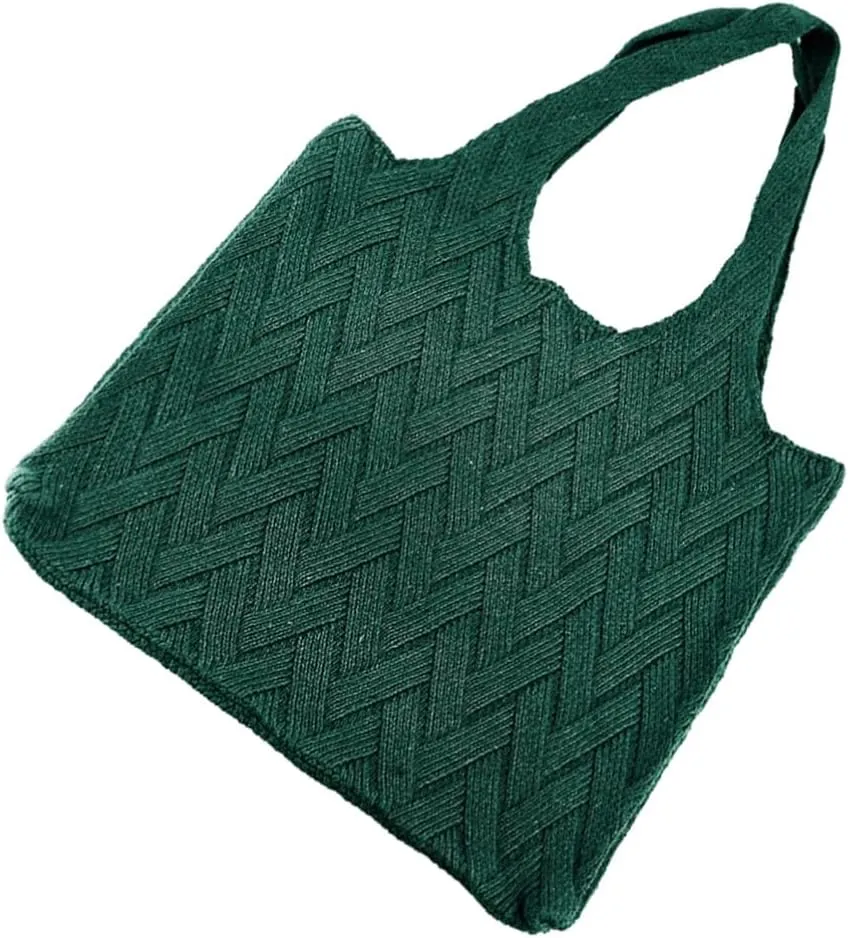 Artistic Bag Hand Bag for Womens Fashion Shoulder Bag Hat Clip for Bag Versatile Handbag Crochet One